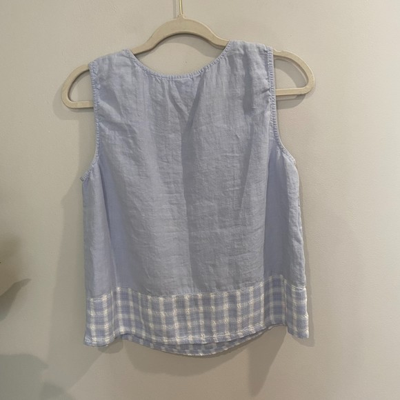 Vintage RARE Johnny Was Linen Tank Top Size Medium - Picture 2 of 9